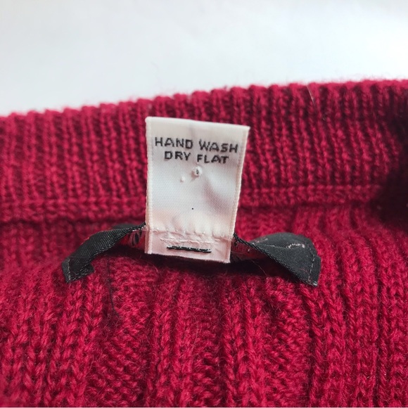 Stackpole Moore Tryon Hartford Vintage Men's Wool Cable Knit Pull Over Sweater - Picture 12 of 12